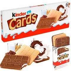 5 x boxes Kinder Cards Ferrero Total 640g/ 1.41lb