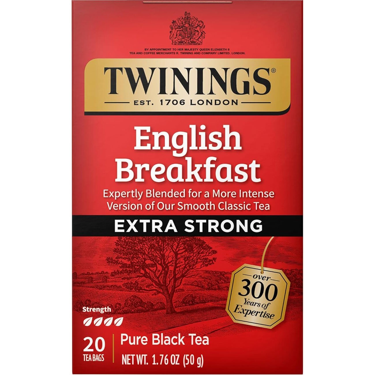 Twinings Extra Strong English Breakfast Black Tea - 20 tea bags gallery