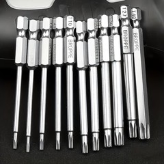 11-Piece Torx Screwdriver Bit Set – Multi-Size (T6-T40) for Vehicle Maintenance