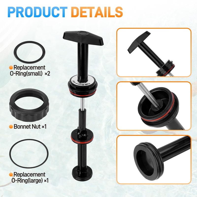 SPX0410BA Handle and Piston Assembly for Push-Pull Slide Backwash Valve gallery