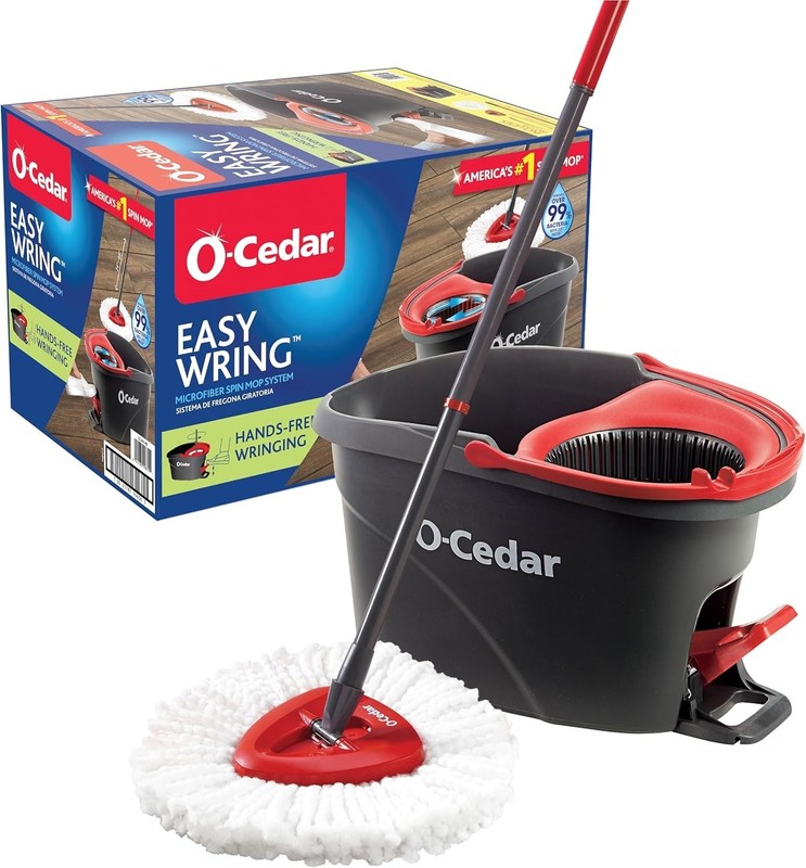 Telescopic EasyWring Spin Mop System - Effective Floor Cleaner for All Surfaces gallery