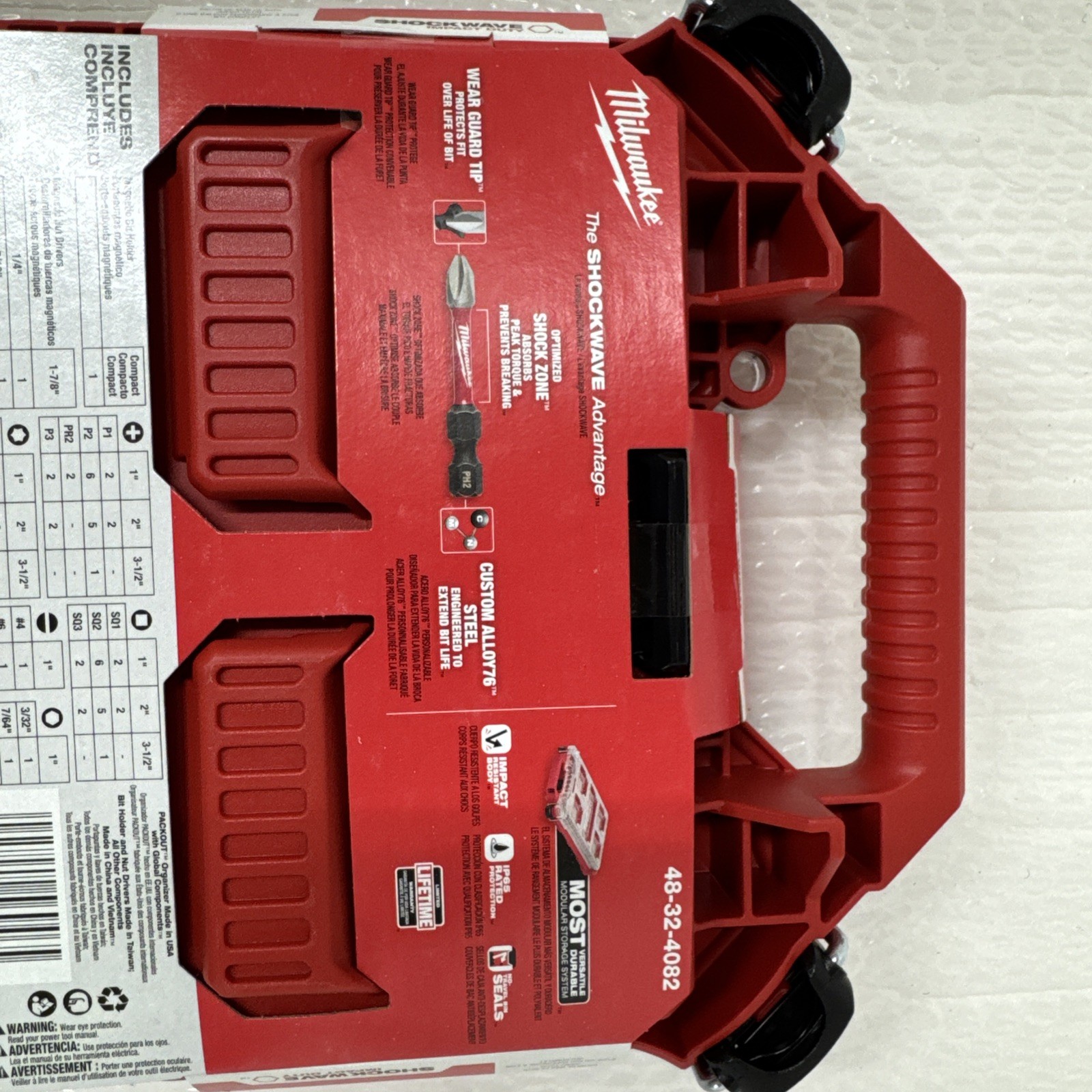Milwaukee Shockwave Impact Duty Driver Bit Set 48-32-4082.In Pack out Organizer gallery
