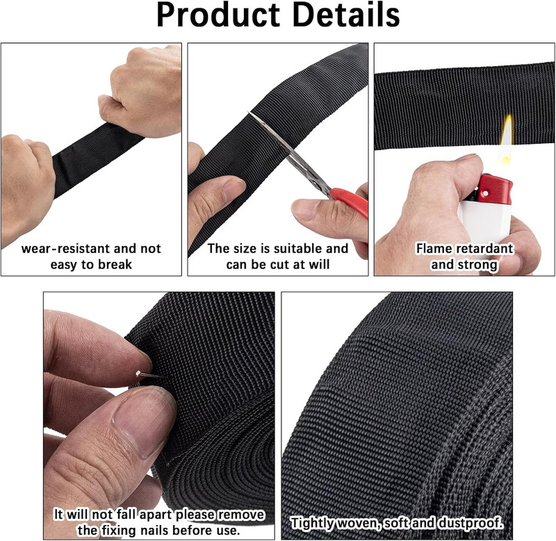 33 FT Nylon Hydraulic Hose Protector Sleeve Black Protective Cover Hose Sheath H gallery