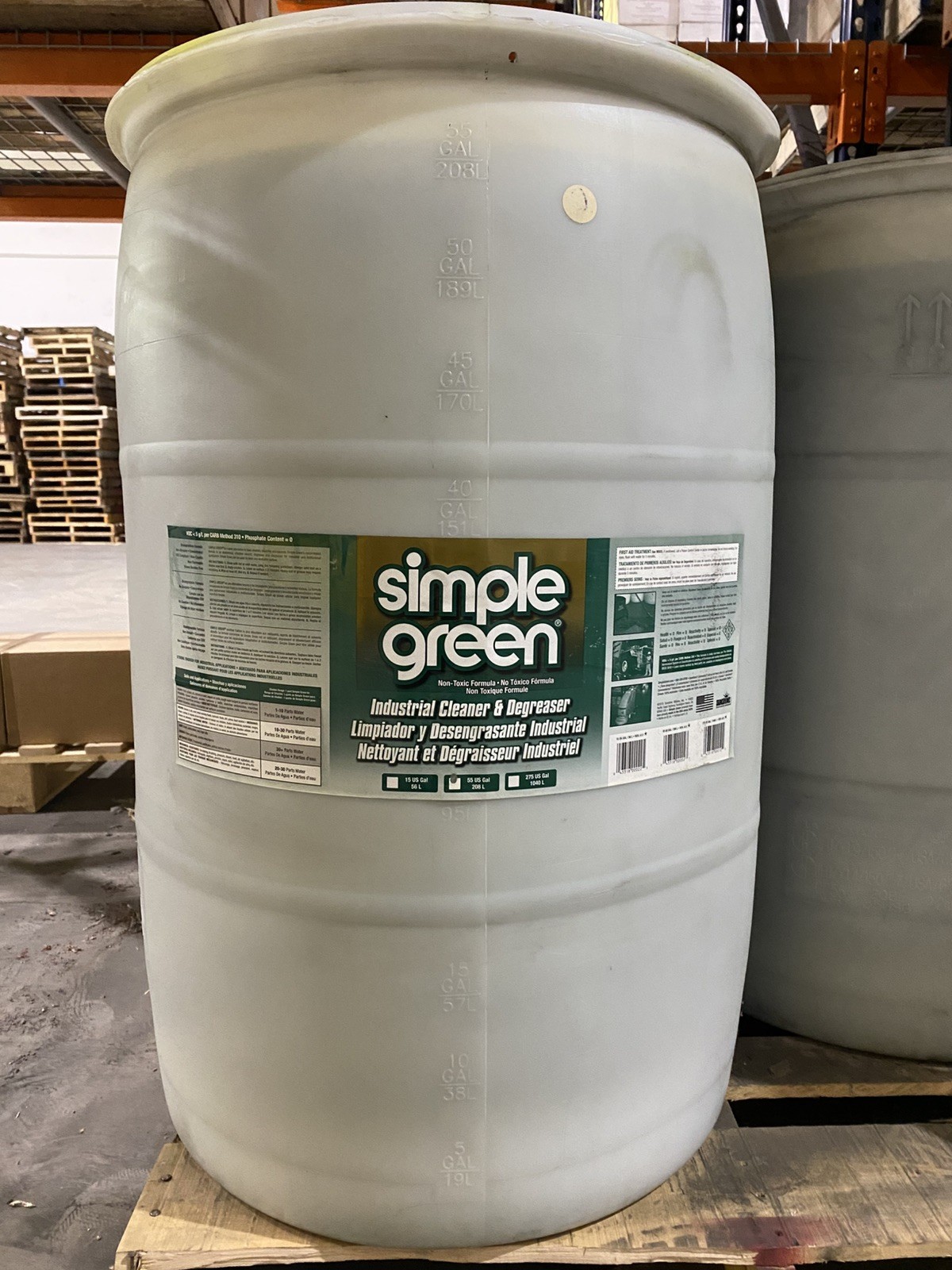 SIMPLE GREEN Industrial, Degreaser, Cleaner 55 gal Poly Drum gallery