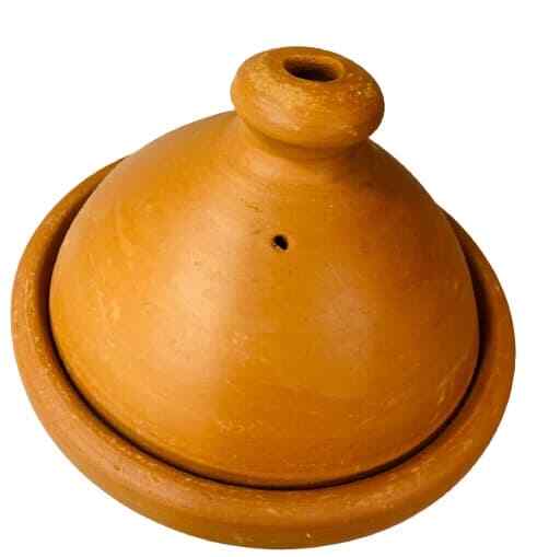 Handmade Moroccan Terracotta Tagine Pot – Unglazed Clay Cookware 8.75″D gallery