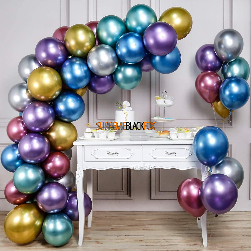 Metallic Chrome Balloons (25) Graduation, Birthday, Sweet 16, Party (12 inch) gallery
