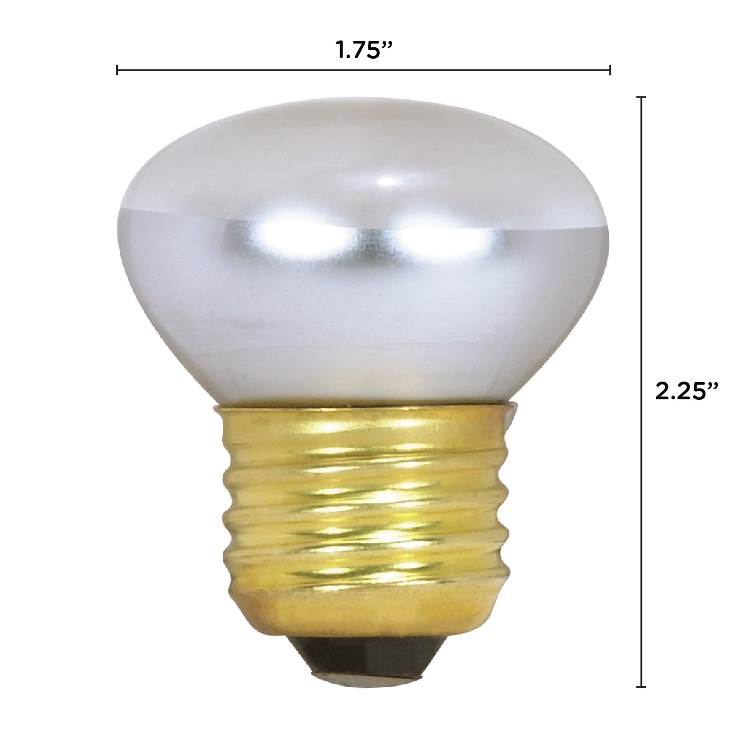 Satco S3602 40W Watt R14 Stubby Medium E26 Base Clear 120V Volt 2700K Warm White gallery