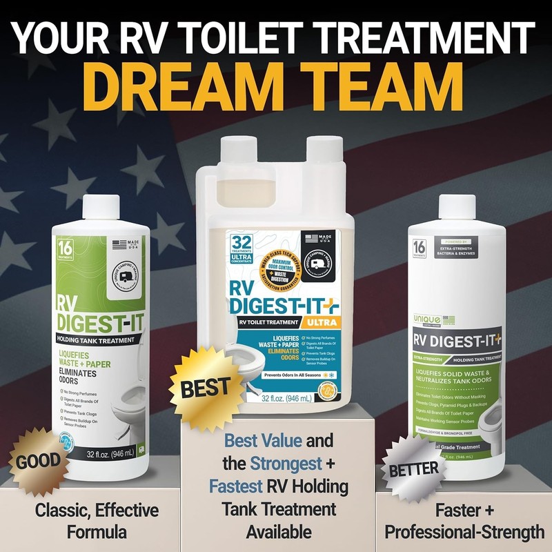 Unique RV Digest-It+ Extra-Strength Ultra-Concentrate - 32 RV Toilet Treatments gallery