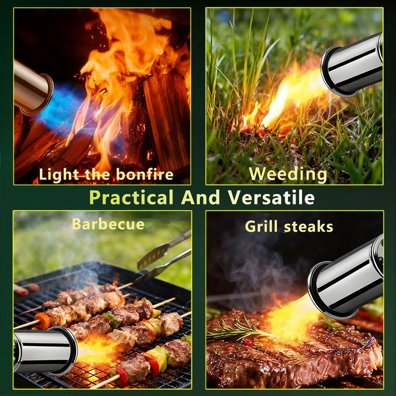 SEESE Powerful Propane Torch Gun,Kitchen Cooking Torch With One-Touch Max Fir... gallery