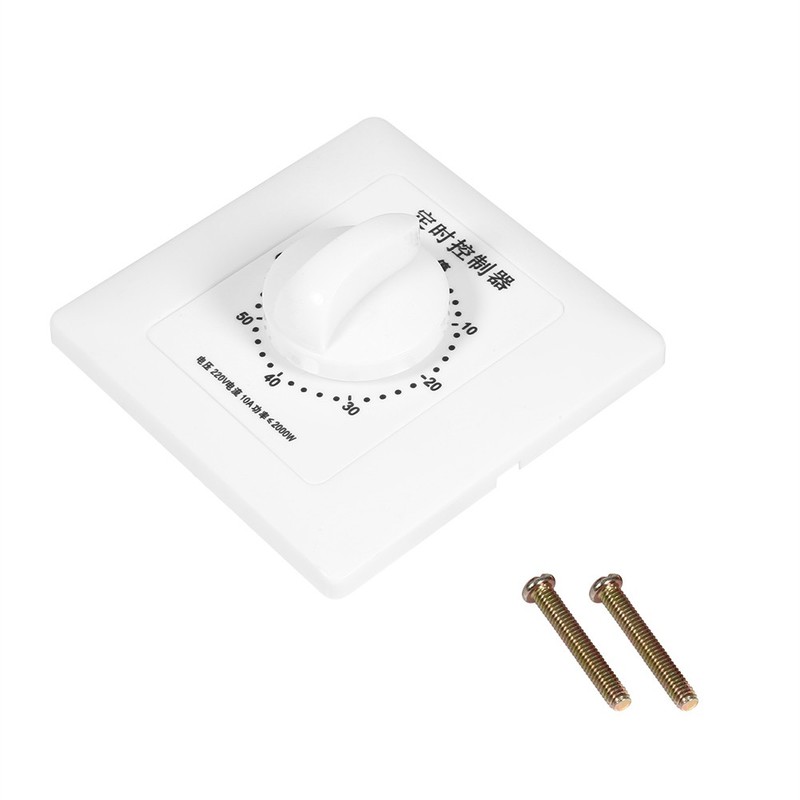 (60 Minute Timer Switch)AC 220V 30/60/120 Min Type 86 Mechanical Countdown Timer gallery
