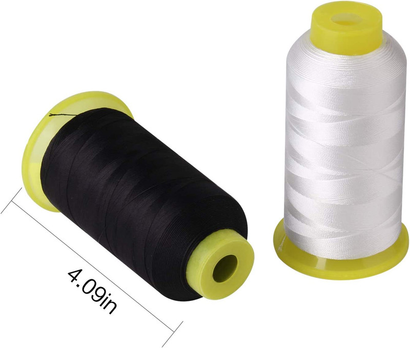 Bonded Nylon Sewing Thread Set 1500yd Heavy Duty Upholstery Craft 2 Spools gallery