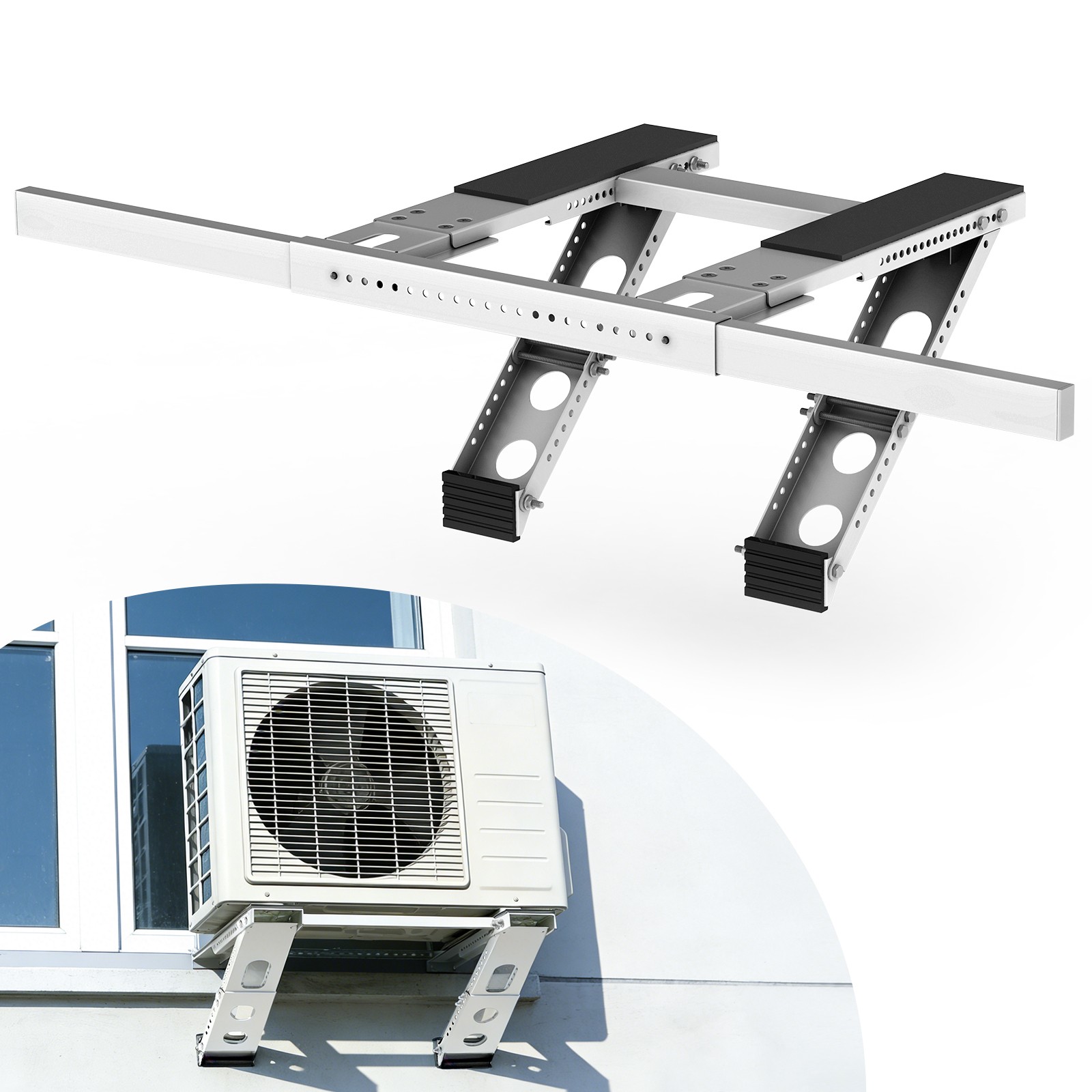 For Most Windows AC Window Bracket Air Conditioner Support Window Guard 220lbs gallery