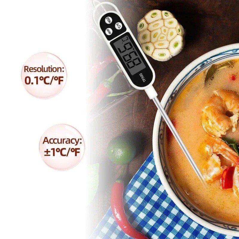 Instant-Read Digital Meat Thermometer Fast For Kitchen Food Cooking BBQ Grilling gallery