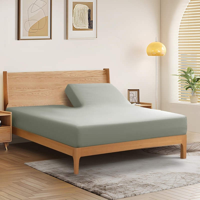 Split Top King Fitted Sheet Only for Adjustable Bed Ultra-Soft Microfiber 34 ... gallery