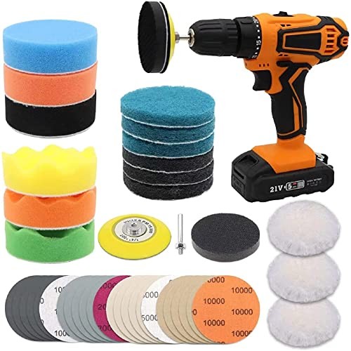 Car Headlight Restoration Kit, 3 Inch Car Polishing Sanding Discs with 41 PCS gallery