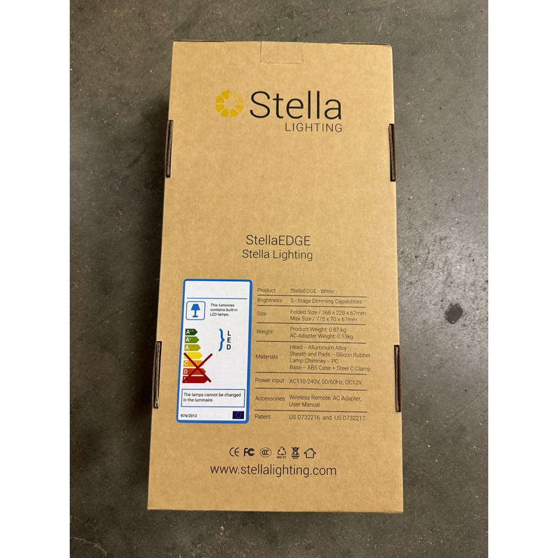 Stella Lighting Edge White Desk Task Lamp SE-10W-IM-003W New In Box gallery