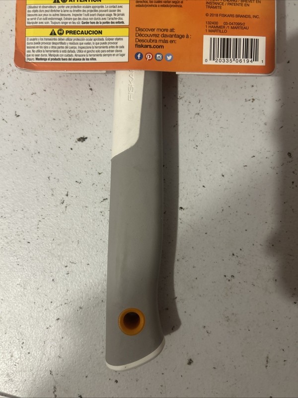 Fiskars 12 oz. Hammer with Multiple Hand Positions, Item #132400-1001 - NEW gallery
