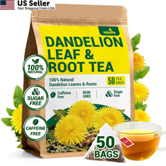 Dandelion Leaf & Root Herbal Tea-Caffeine-free, 50 Teabags 50 Count