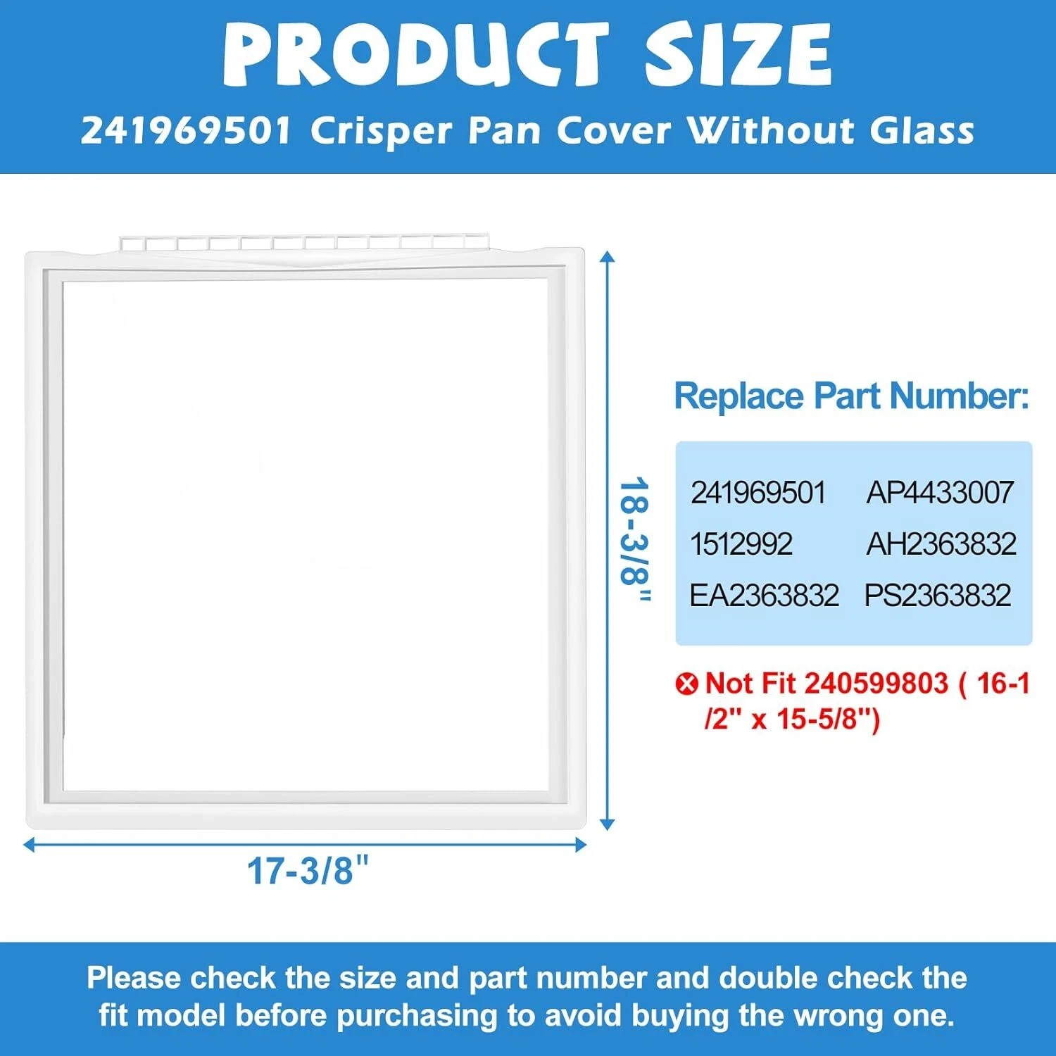 Meat Pan Top Shelf Frame Compatible with Frigidaire PS2363832 241969501 Free S&H gallery