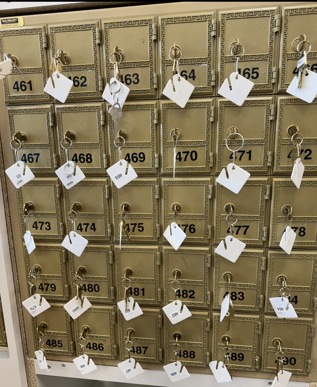 Price for Qty 5 Small Rear mailboxes with keys! Brand new gallery