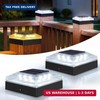 4X4 Solar Post Cap Lights Outdoor – 2 Pack Fence Post Light with 3 Color Modes, gallery