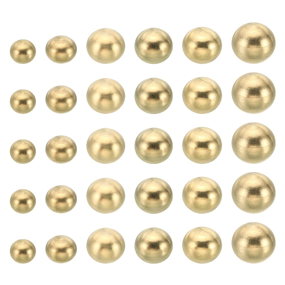 30pcs Thread Cap Nuts Knob Brass Ball Lamp Decoration Screw Caps Nut Cover