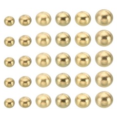 30pcs Thread Cap Nuts Knob Brass Ball Lamp Decoration Screw Caps Nut Cover