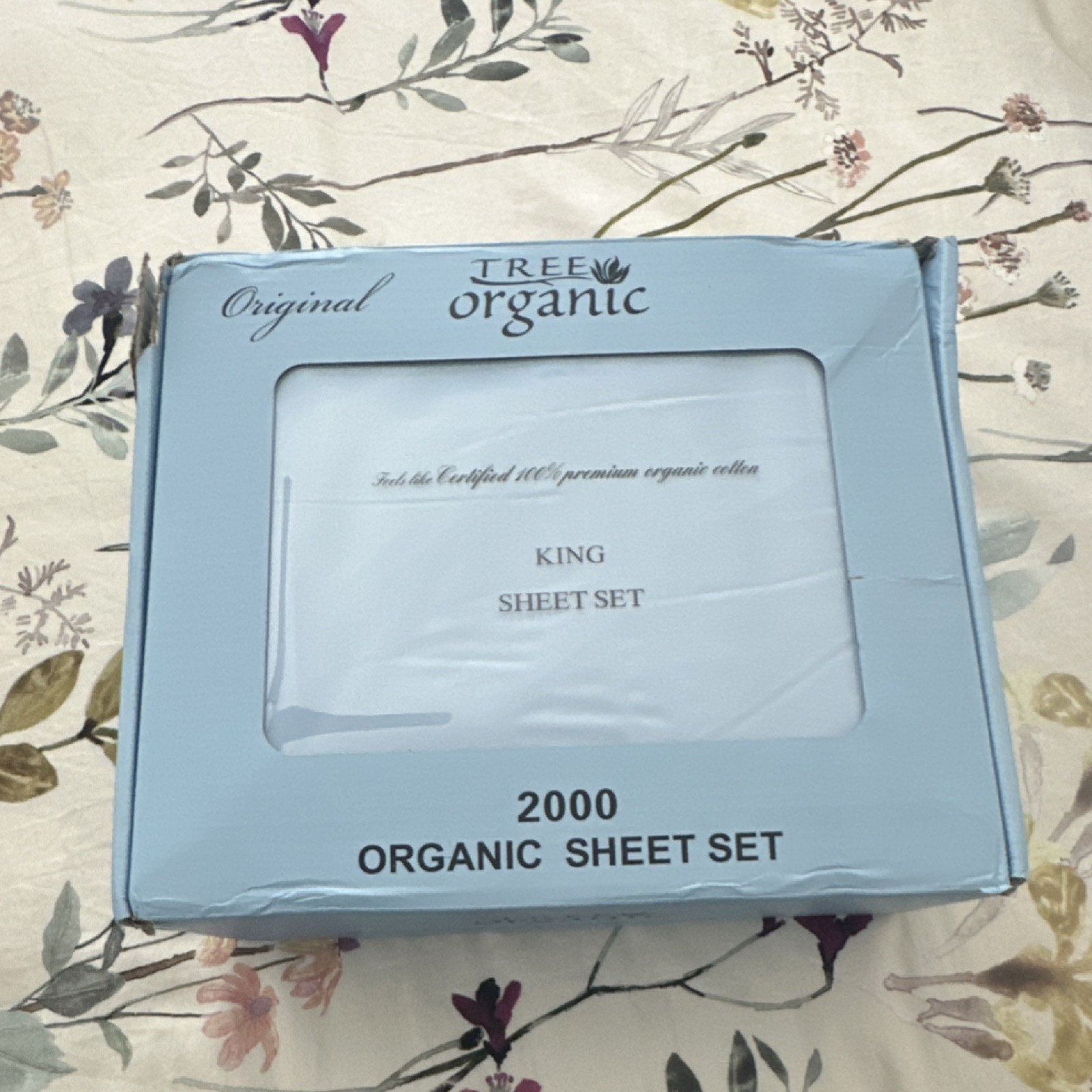 Tree Organic 2000 Organic King Sheet Set White Organic Cotton Solid gallery
