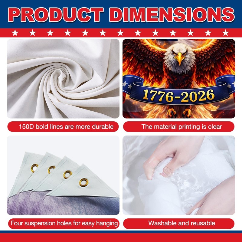 Independence Day Decorations Backdrop 4th of July Party Banner Firework Freedom. gallery