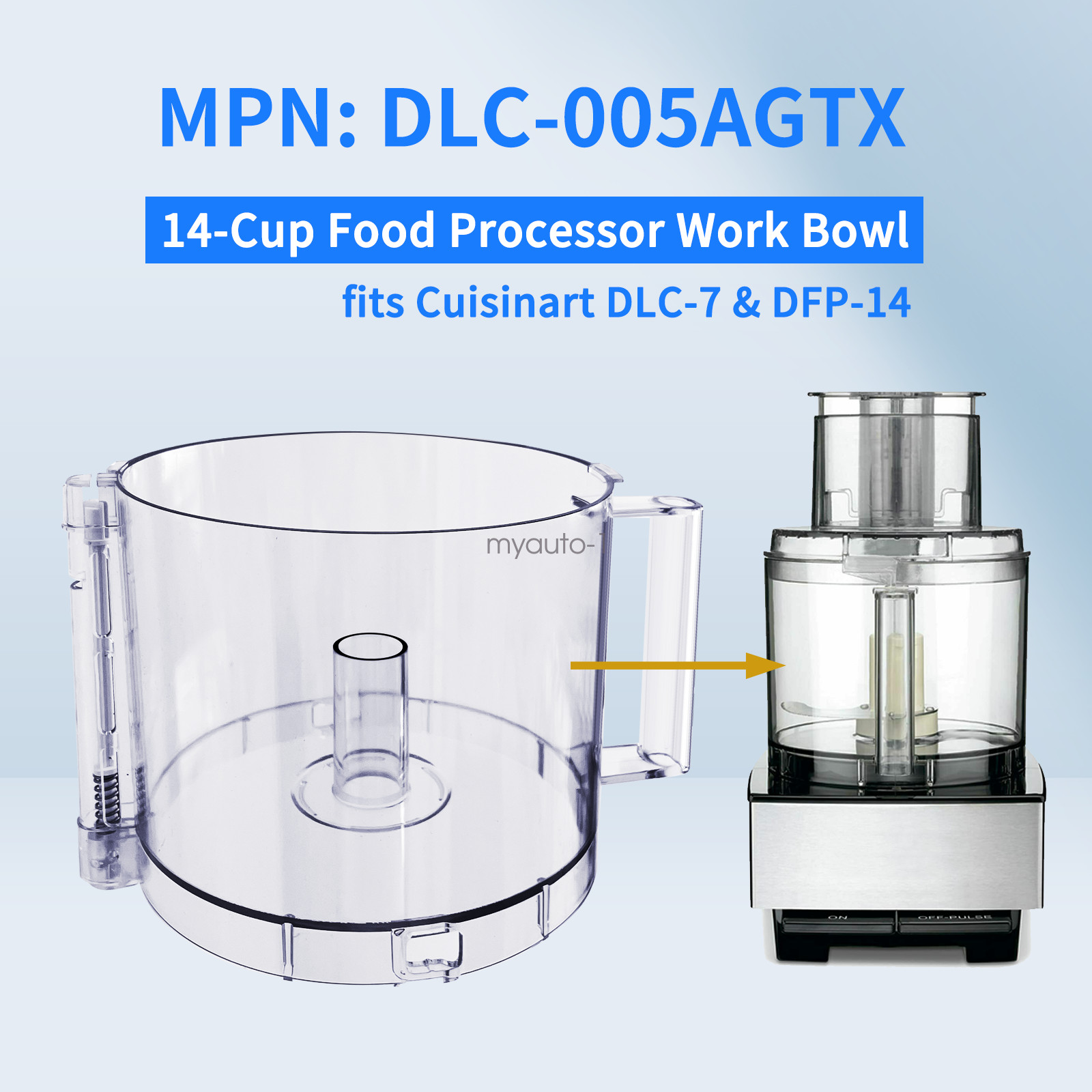 Brand new food processor work bowl replaces Tritan Cuisinart DLC-005AGTX. gallery