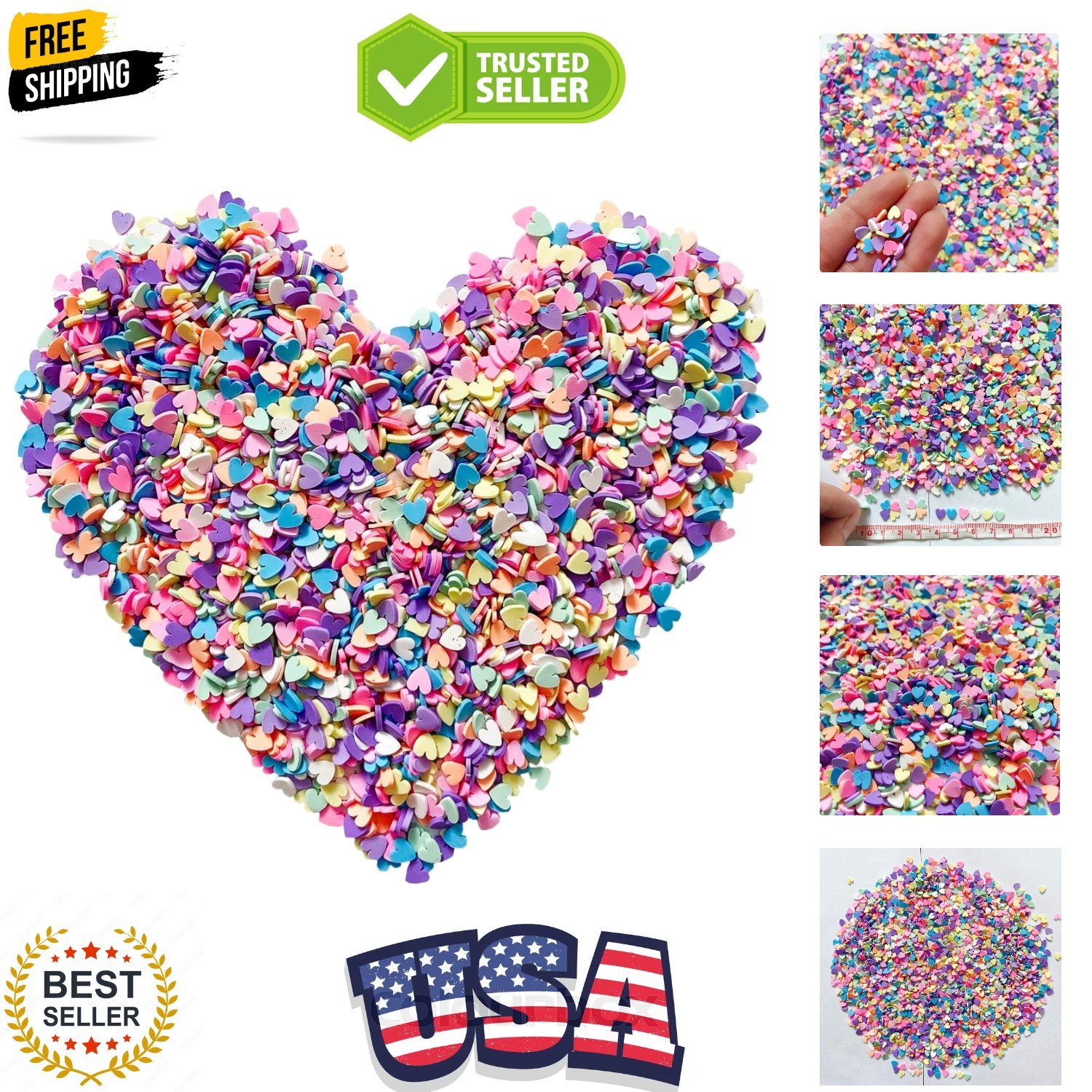 50G Fake Sprinkles Polymer Sprinkles Resin Sprinkles 50G Clay Sprinkles For R... gallery