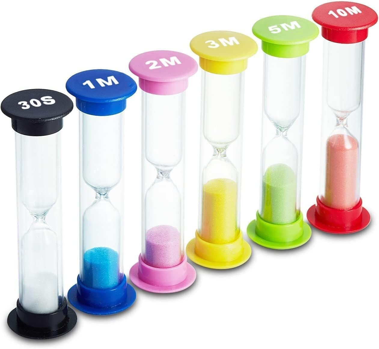 Sand Timer 3/6 Colors Hourglass Sandglass Sand Clock Timer 30sec / 1min / 2mins gallery