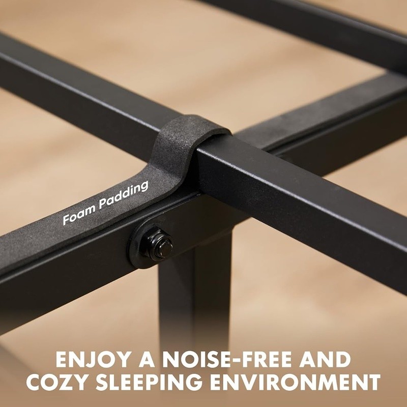 Durable Metal Bed Frame W/ Storage Squeak Resistant Slat Support Easy Assembly gallery