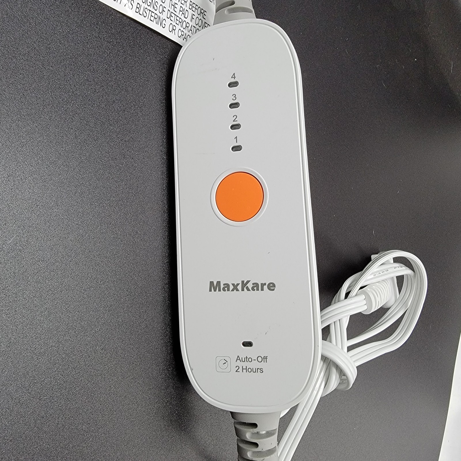 MaxKare AK-01E Heating Pad 4-Prong Controller Remote Control EUC Tested gallery