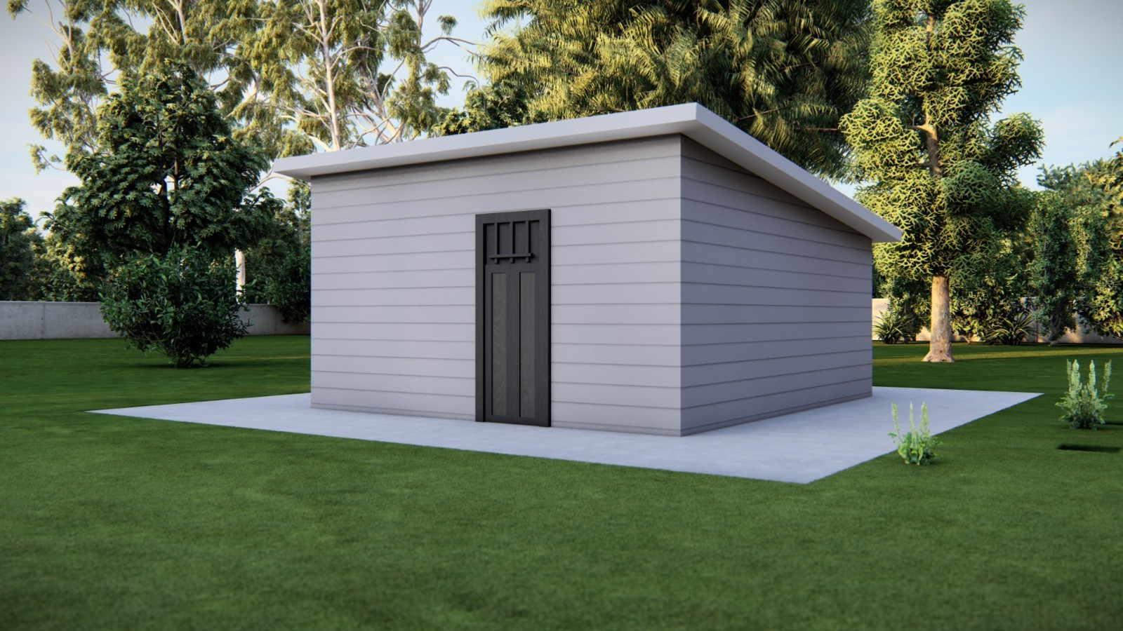 16x16' Studio Tiny Home Shed Building Plans with Floor Plan, and More gallery