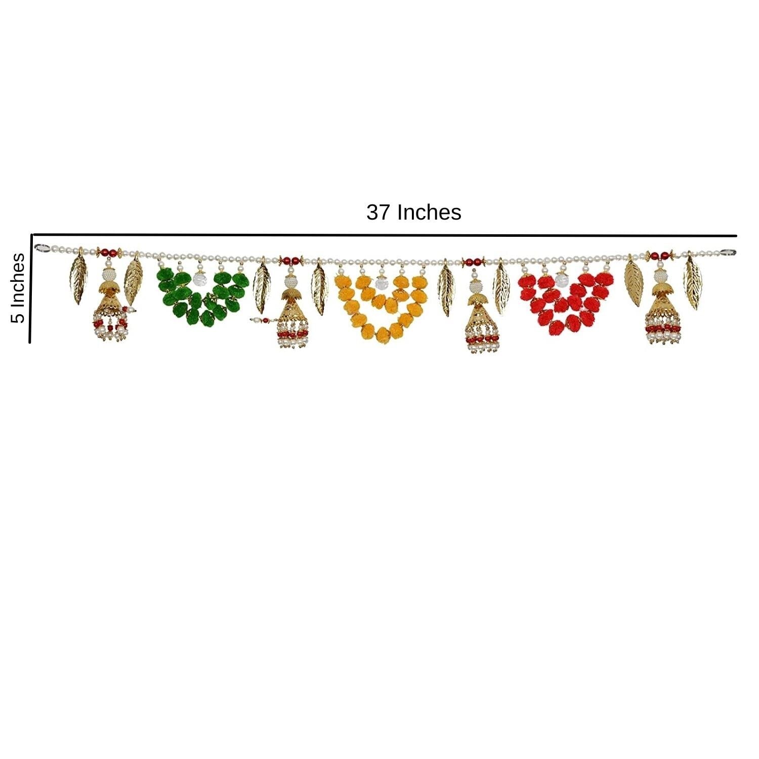 Multicolor Wall Hanging Decoration Pompom Toran (Size: ( 37 Inches x 5 Inches ) gallery
