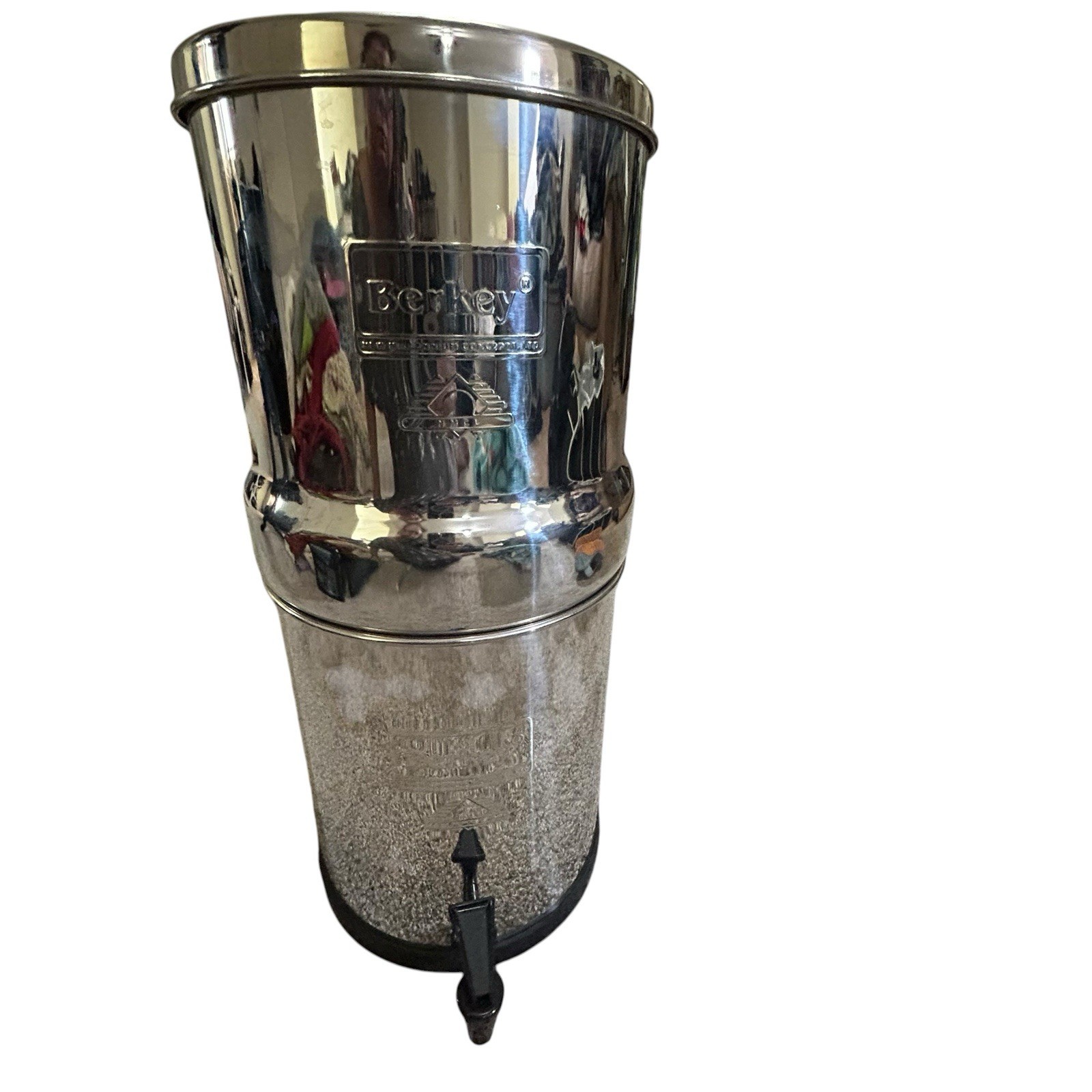 Big Berkey Water Filter System 2.25 Gallon 1 Filter Stainless Steel 19.5" USED gallery