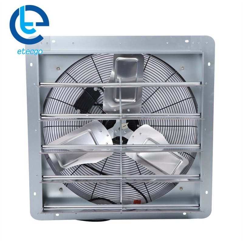 24 Inch W/ Speed Controller and Power Cord Kit Wall Mounted Shutter Exhaust Fan gallery