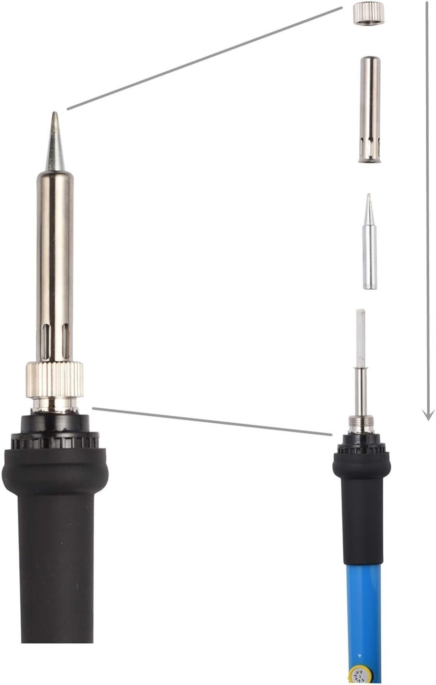60W Digital Electric Soldering Iron Kit Tempe Adjustable Welding Tool Solder Gun gallery