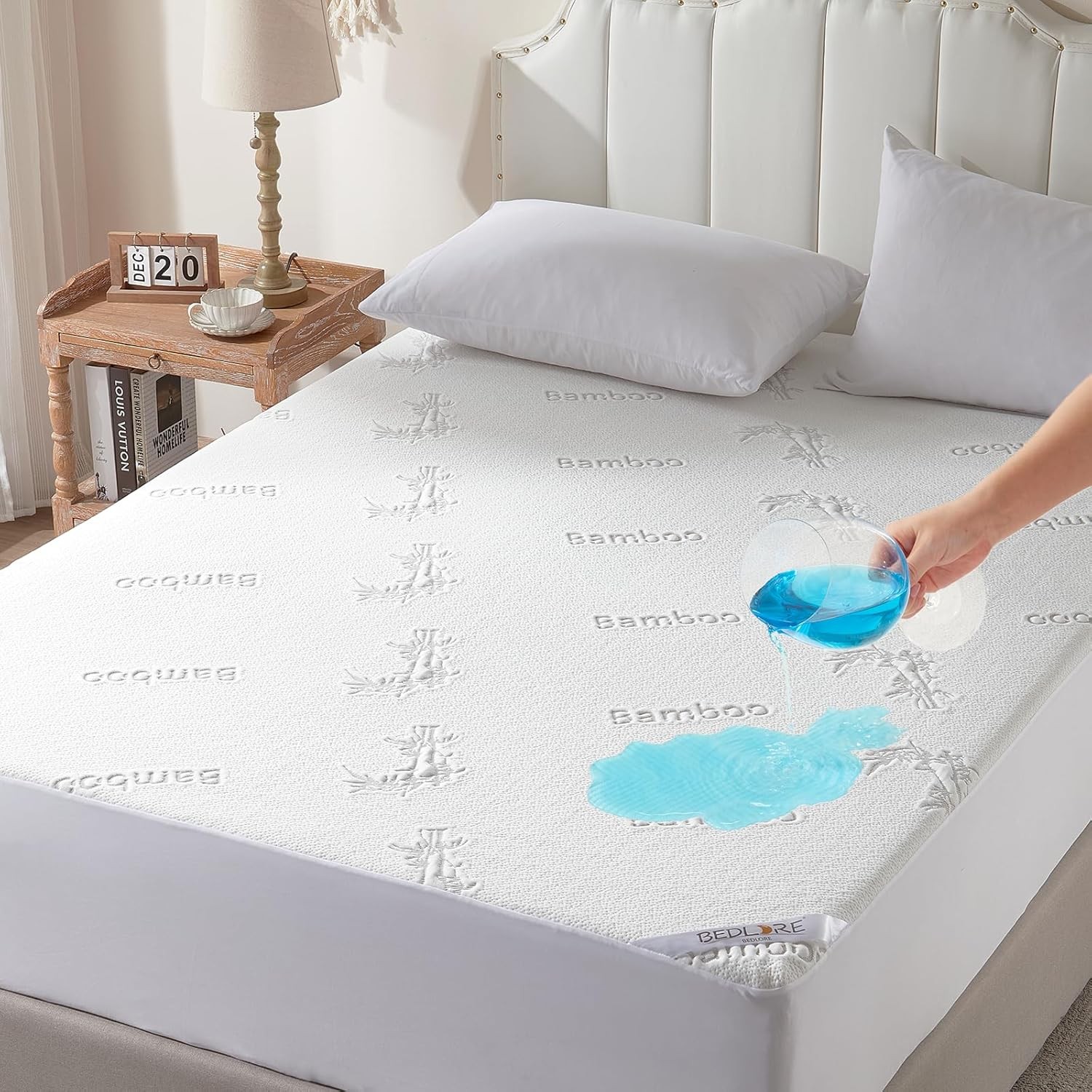 BEDLORE Full Waterproof Mattress Protector 6"-15" White gallery