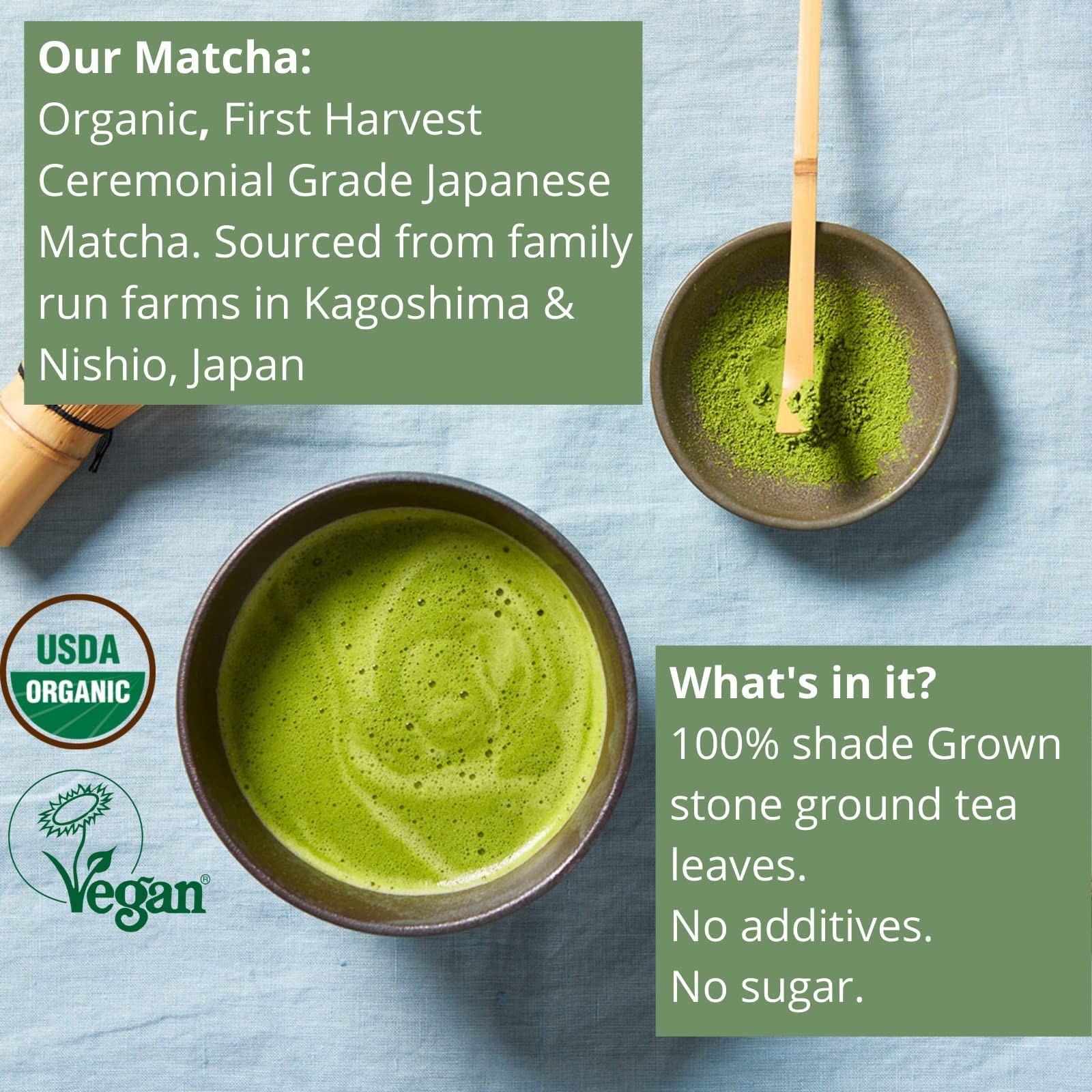 KENKO Matcha Green Tea Powder [USDA Organic] Highest Ceremonial Grade, Authen... gallery