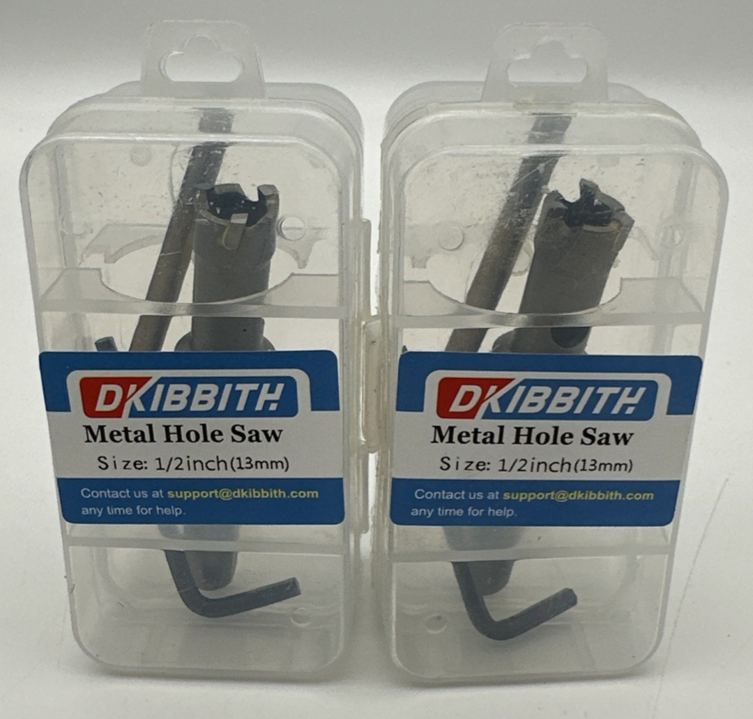 TCT Hole Saw Set 1/2 Inch 2-Pack Tungsten Carbide Tipped Heavy Duty Open Box gallery