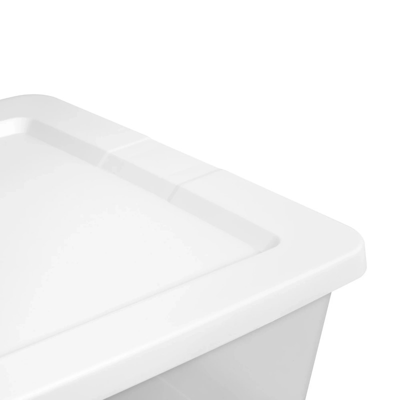Sterilite 41 Quart Storage Box, Clear Plastic Storage Bin with Snap-on Lid. gallery