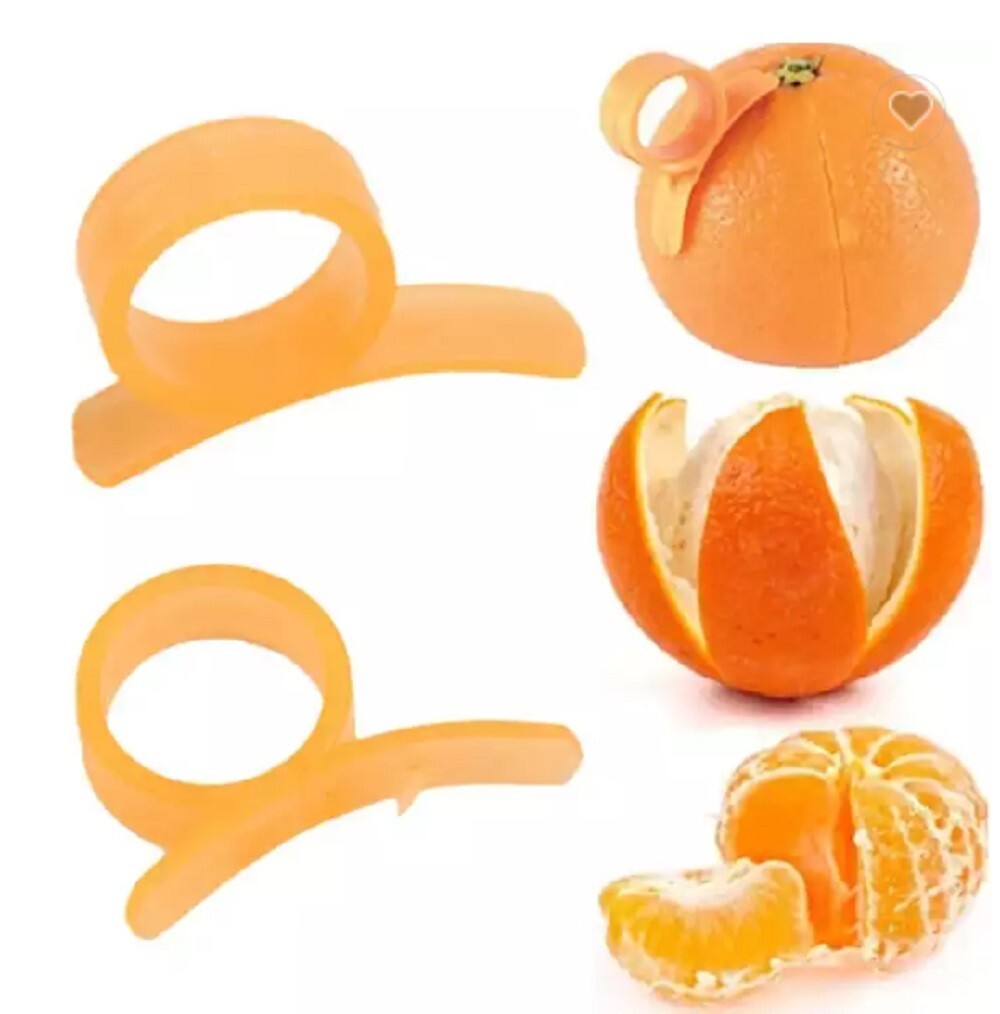 10-Piece Orange Citrus Peeler Set - Easy Fruit Skin Cutter & Opener Tool gallery