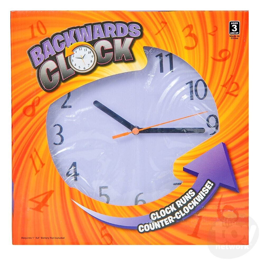 Backward Clock - Clock Appears To Run Backwards - Keeps Accurate, Backwards Time
