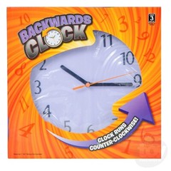 Backward Clock – Clock Appears To Run Backwards – Keeps Accurate, Backwards Time