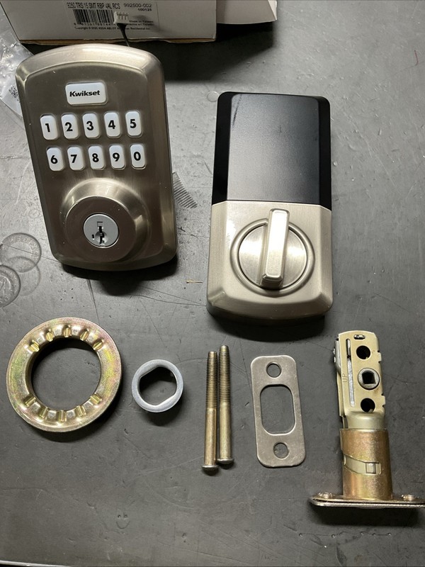 Kwikset Powerbolt 250 10-Button Keypad Electronic Lock Satin Nickel, Parts gallery