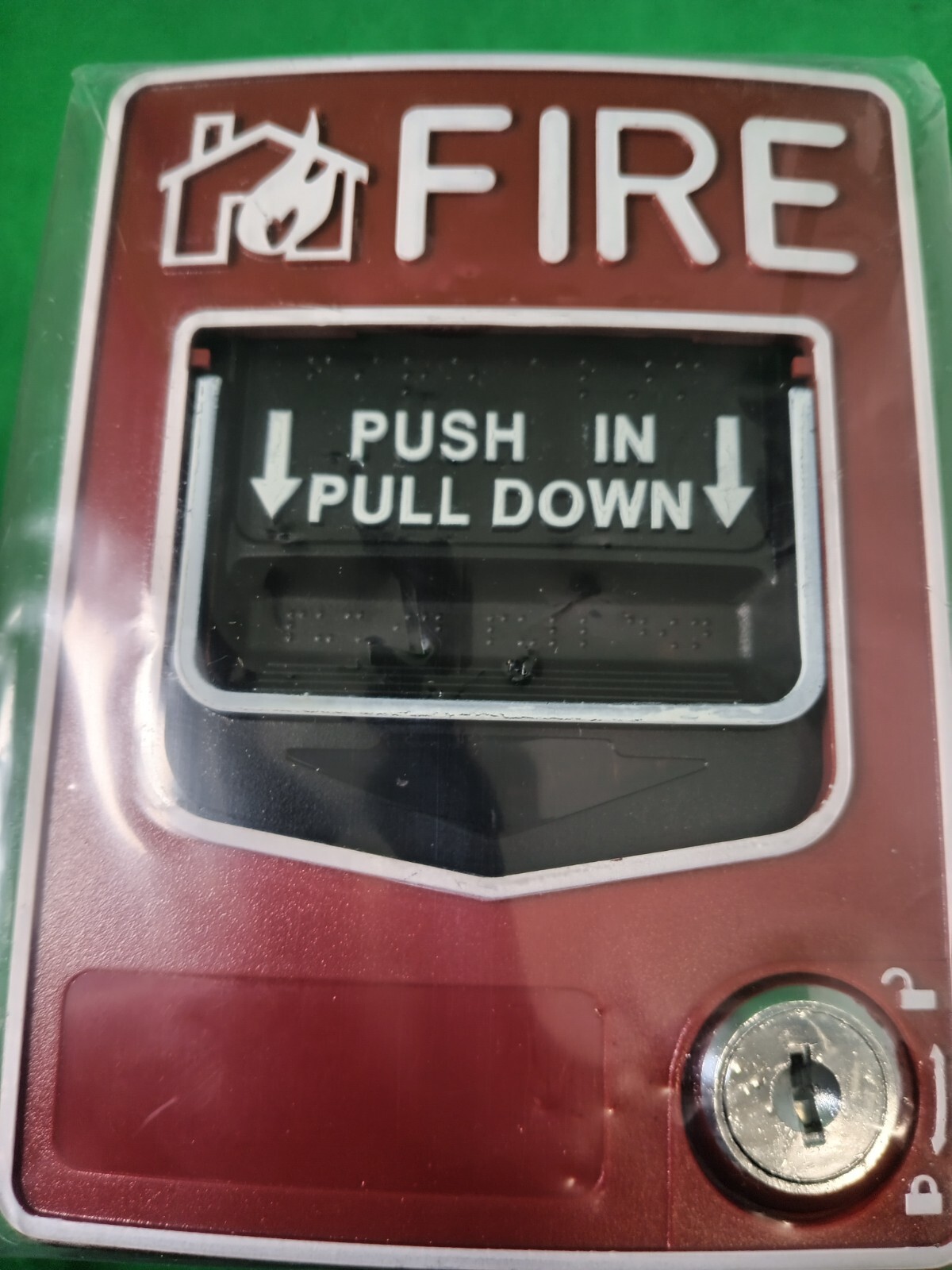 9V-28VDC Conventional Manual Call Point Fire Push In Pull Down Fire Alarm gallery