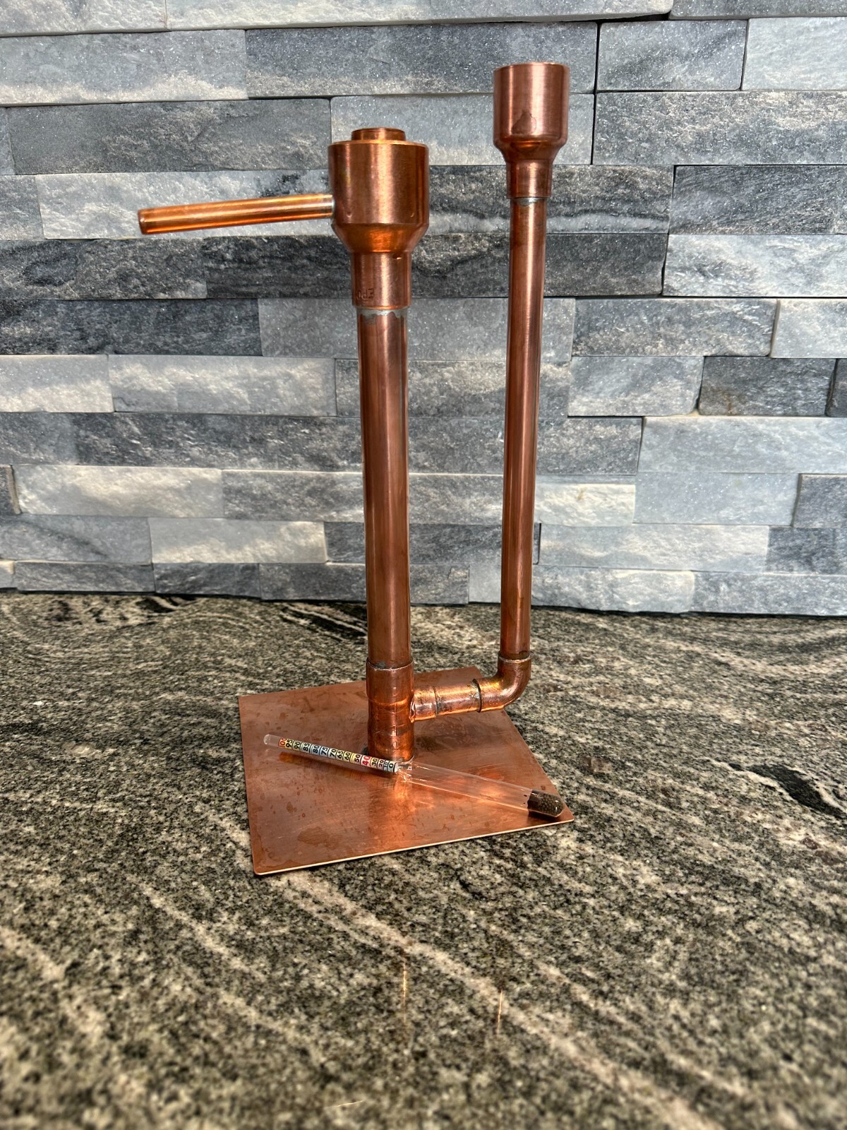 Handcrafted Copper Proofing Parrot Heads for Air Still With Alcohol Hydrometer gallery