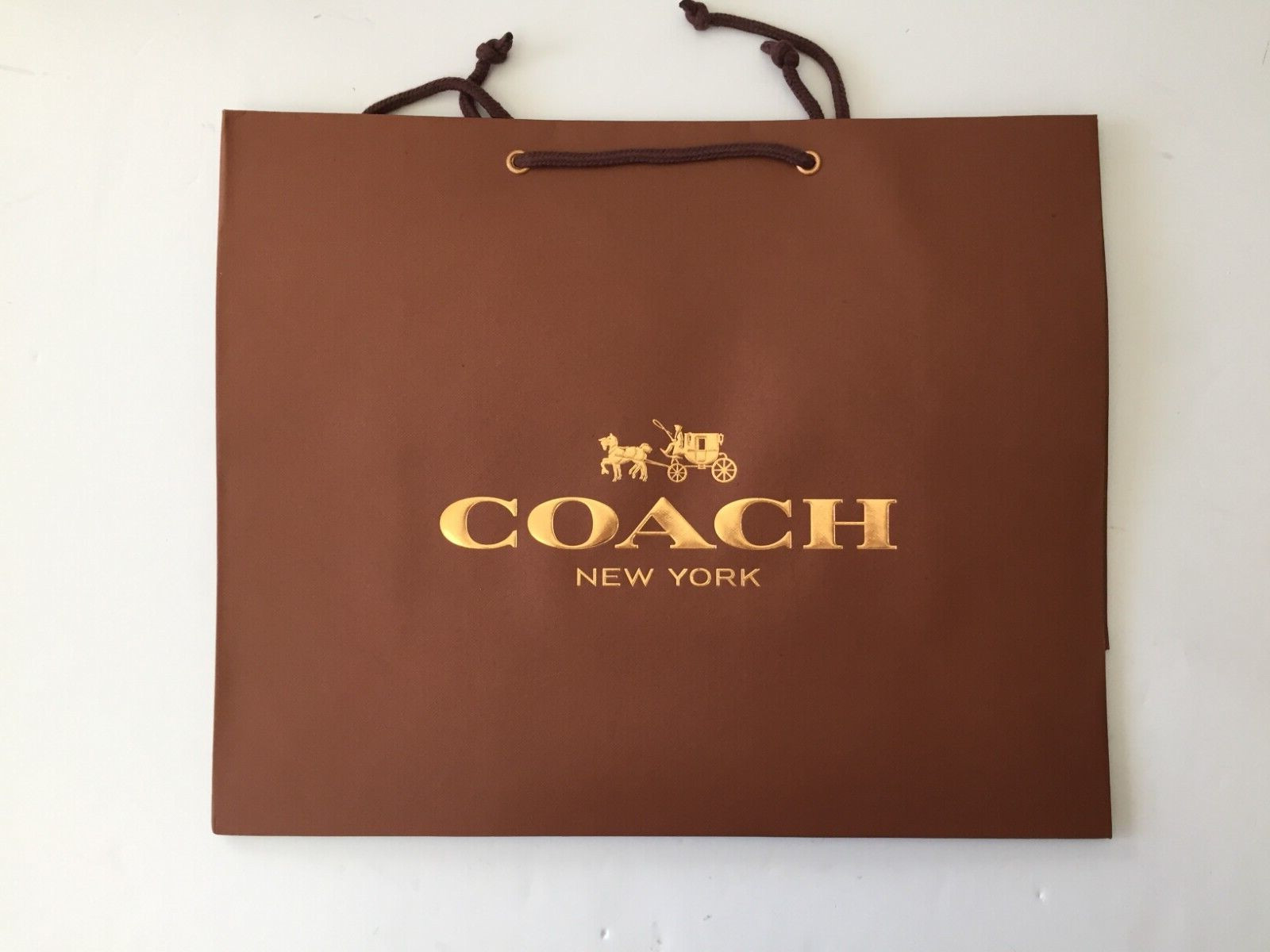Premium Coach Paper Shopping Gift Bag (approx. 16" x 13" x 6-1/2") gallery